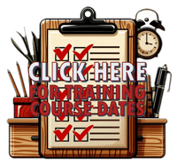 STS Training Course Dates - Image of clipboard with text click here for training course dates