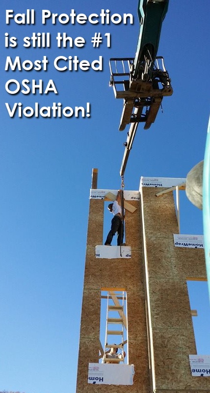 Fall protection is still the most cited OSHA safety violation